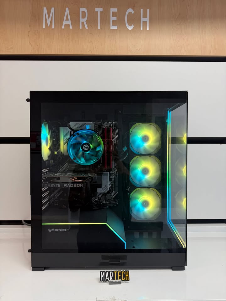 Gaming PC repair technician in Kennesaw, GA — custom RGB gaming rig with GPU and cooling diagnostics